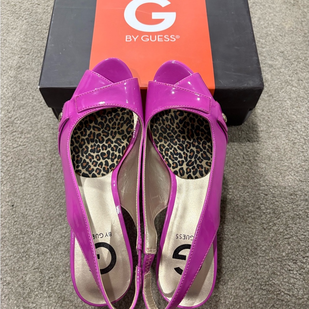 Guess Dark Pink Heels Elegant Design